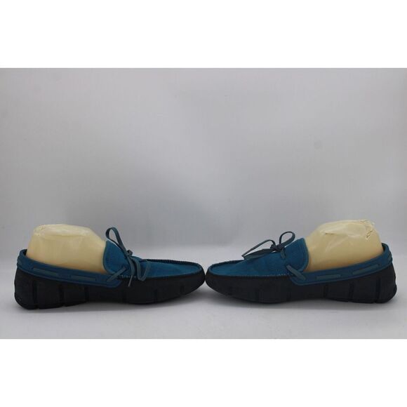 SWIMS Rubber & Mesh Loafer Boat Shoes Teal Gray Size 8M - Picture 7 of 11